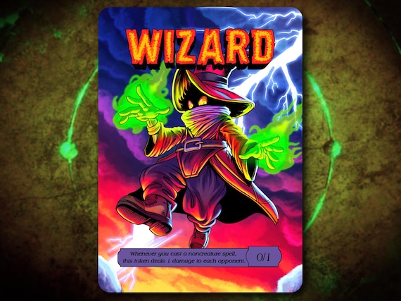 Hand Drawn Wizard Token for Magic the Gathering MTG! - Etsy