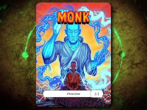 Hand Drawn Monk Token for Magic the Gathering MTG! - Etsy
