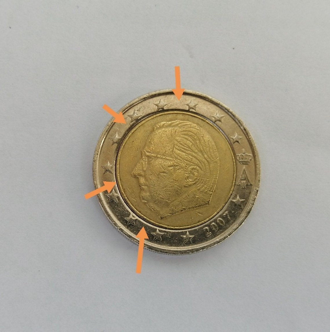 Monedas De 2 Euros Raras Rara moneda de 2 euros con errores de menta. | Etsy