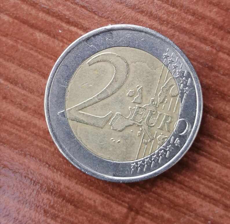 2 euro grèce 2002 pièce de monnaie avec des erreurs de timbre  Etsy