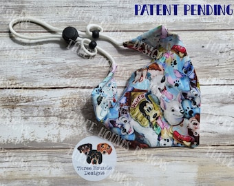 Adjustable Dog Bandana Personalized, Disney Dogs Cotton Fabric