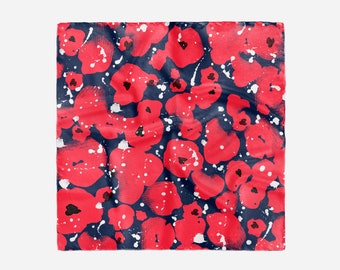 Pocket Square Rifle Paper Co Handkerchief Mens Pocket Square Floral Boys Pocket Square Birch Floral In Black Pocket Squares