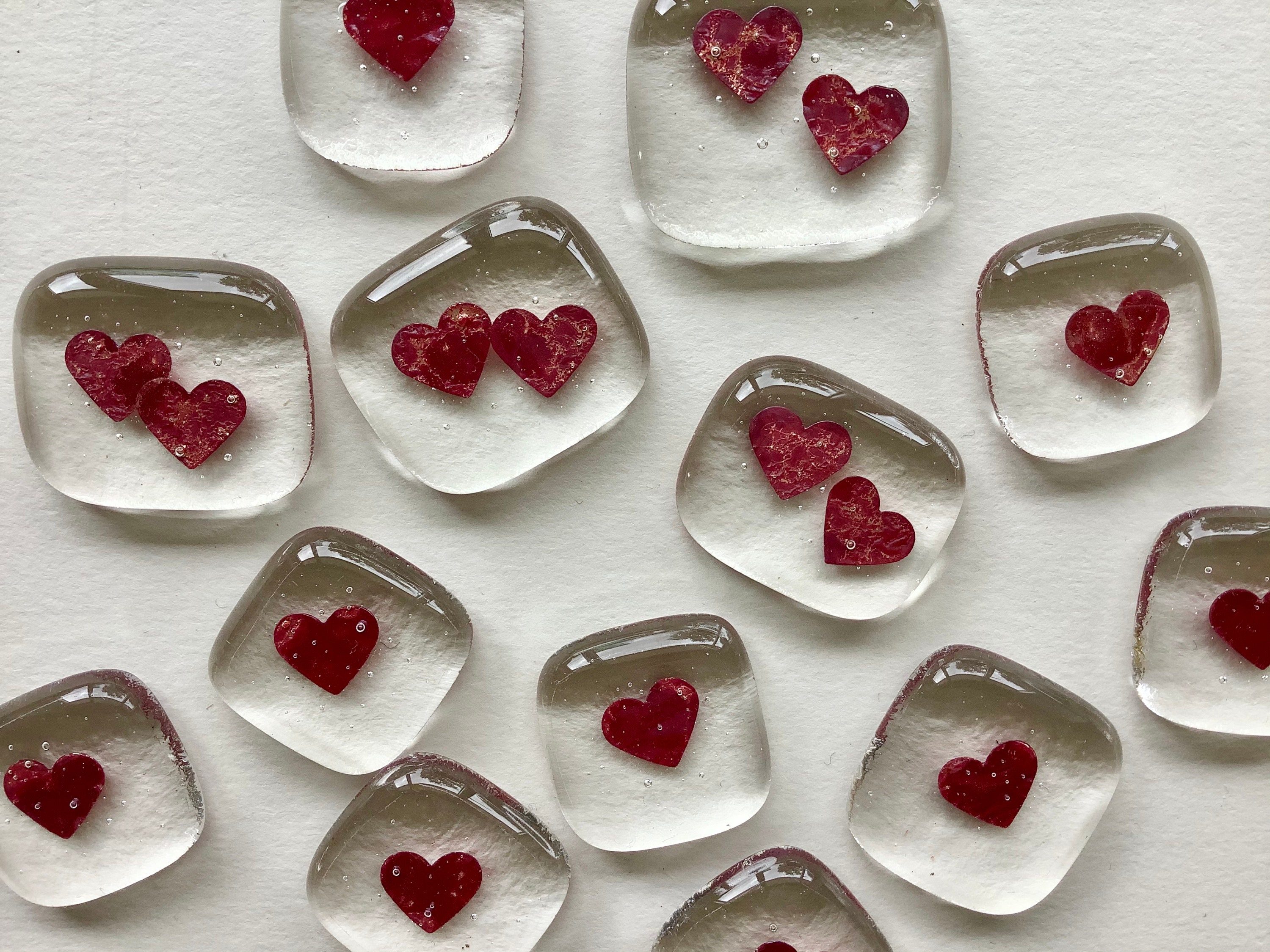 x5 Hearts in a bag.  Bag of Love / friendship for someone special.  H…