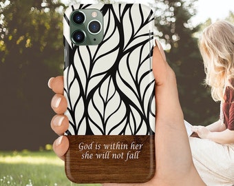 God Is Within Her She Will Not Fall Phone Case, iPhone 13 Case, iPhone 13 Pro Case, iPhone 13 Pro Max Case,iPhone 12 Pro Max Case, iPhone 11