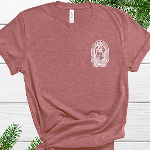 Our Lady Of Guadalupe Shirt, Virgin Mary Shirt, Miraculous Medal T-shirt, Catholic Shirt, Catholic gifts for women, Catholic T-shirt