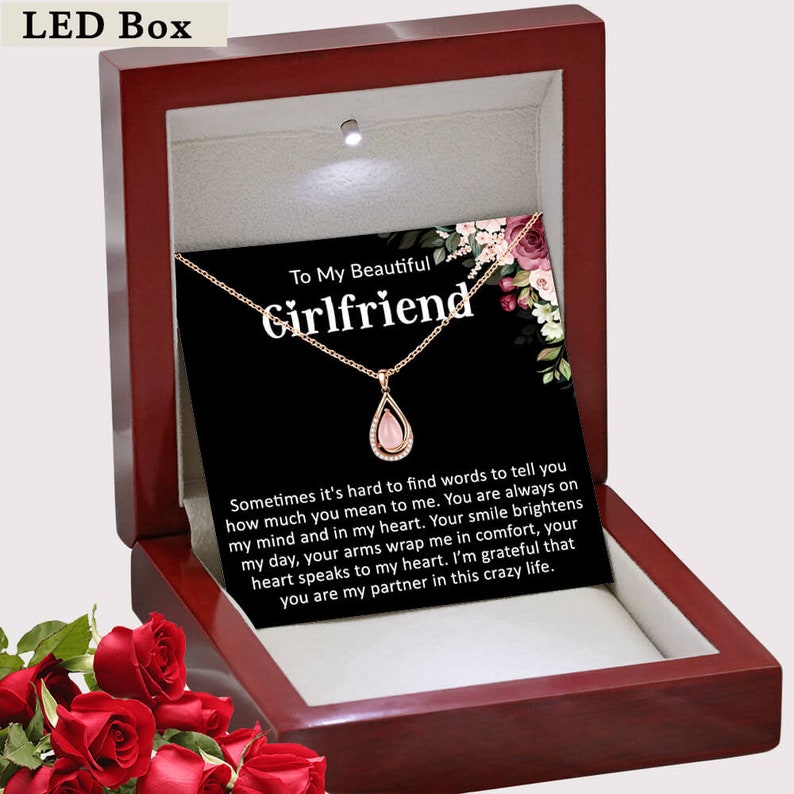 To My Girlfriend Necklace, Gift for Girlfriend, Girlfriend Christmas Gift, Girlfriend Gift, Girlfriend Birthday, Anniversary, Valentines Day image 7