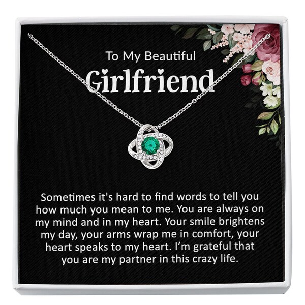 To My Girlfriend Necklace, Girlfriend Gift, Girlfriend Birthday, Personalized Anniversary Gift Girlfriend,Valentines Day Gift For Girlfriend