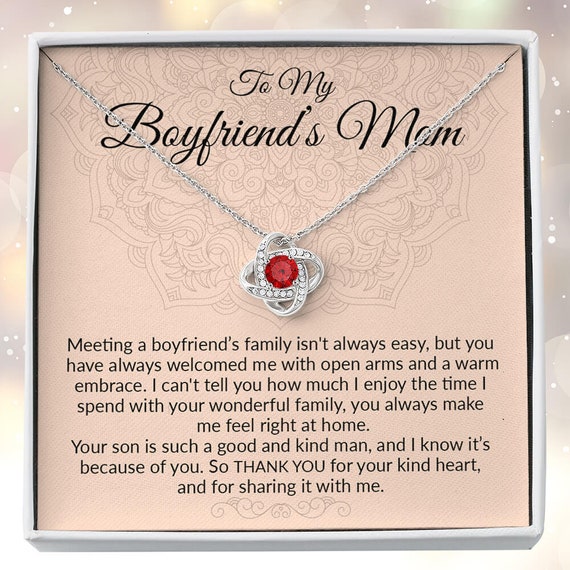 Boyfriends Mom Gift, Gifts for Boyfriends Mom, To My Boyfriends Mom  Bracelet, For Boyfriend's Mom Mothers Day Gift, Christmas, Wedding Gift