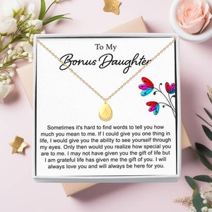 Bonus Daughter Gift, Stepdaughter Necklace, Step Daughter Gift, Stepdaughter Gift, Gift for Stepdaughter from Stepmom,Step Daughter Birthday image 4