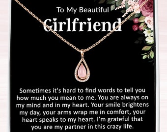 To My Girlfriend Necklace, Gift for Girlfriend, Girlfriend Christmas Gift, Girlfriend Gift, Girlfriend Birthday, Anniversary, Valentines Day