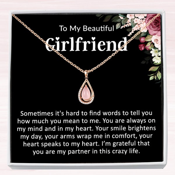 To My Girlfriend Necklace, Gift for Girlfriend, Girlfriend Christmas Gift, Girlfriend Gift, Girlfriend Birthday, Anniversary, Valentines Day