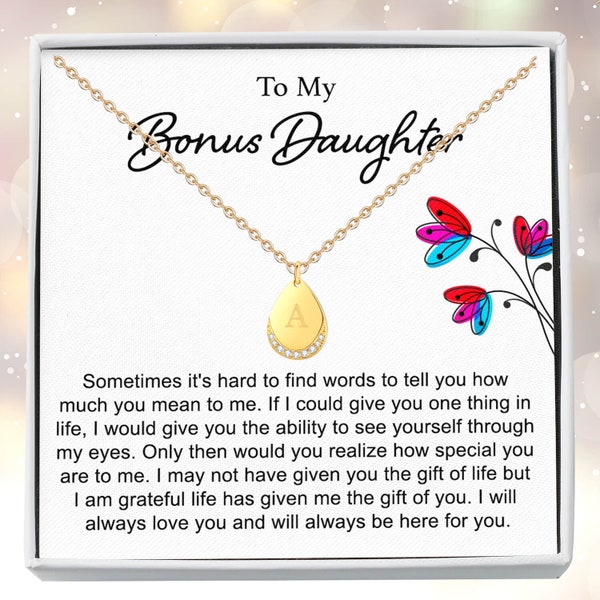 Bonus Daughter Gift, Stepdaughter Necklace, Step Daughter Gift, Stepdaughter Gift, Gift for Stepdaughter from Stepmom,Step Daughter Birthday