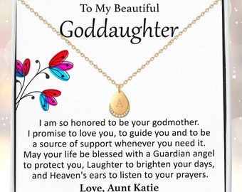 Goddaughter Gift From Godmother, Goddaughter Baptism Gift, Goddaughter Necklace, First Communion Gift Girl, Confirmation Gifts For Girls