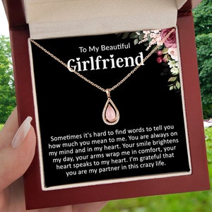 To My Girlfriend Necklace, Gift for Girlfriend, Girlfriend Christmas Gift, Girlfriend Gift, Girlfriend Birthday, Anniversary, Valentines Day image 4