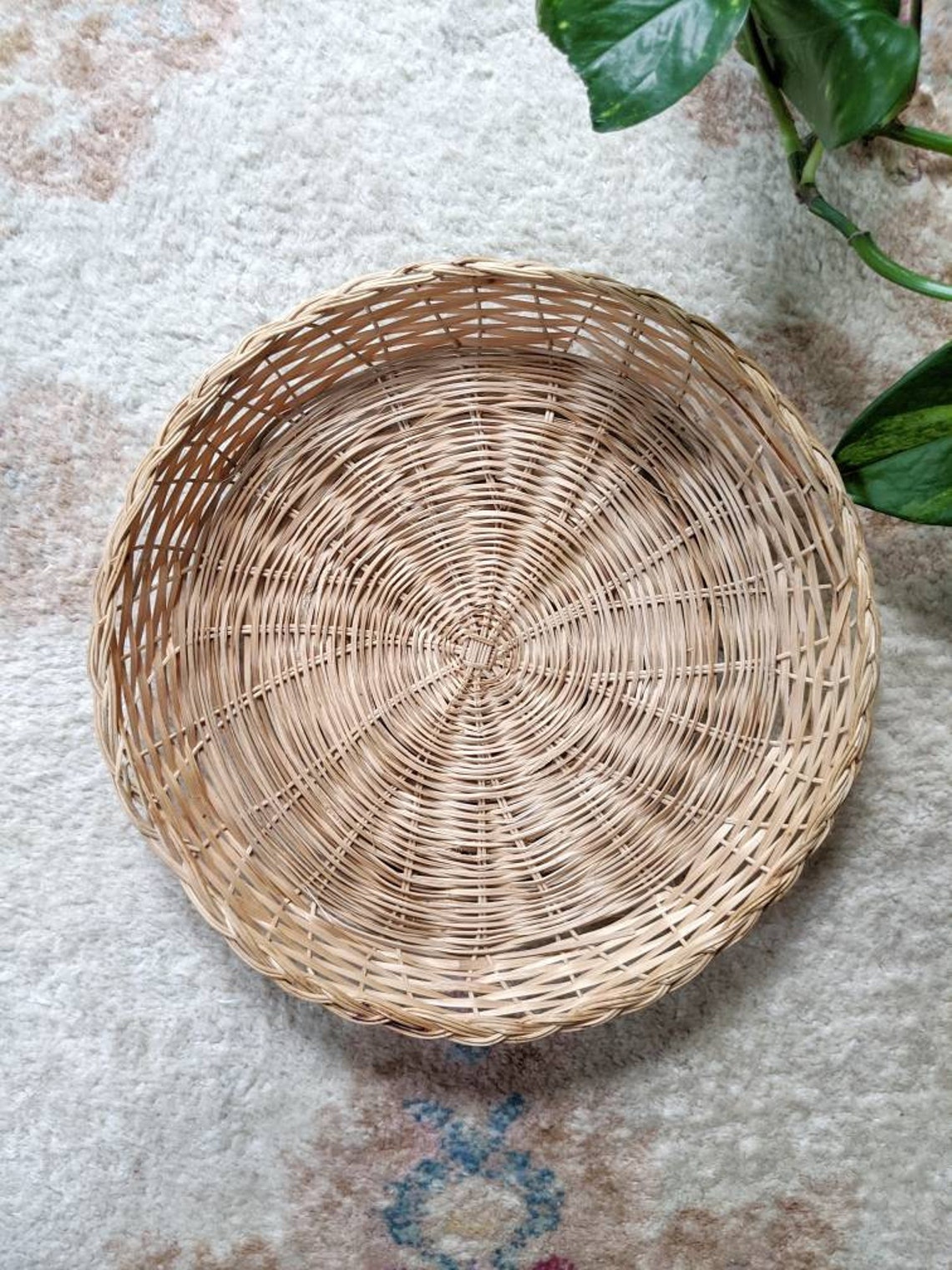 Vintage Set of Ratan Plate Holders 8 Piece Set of 1980s Etsy