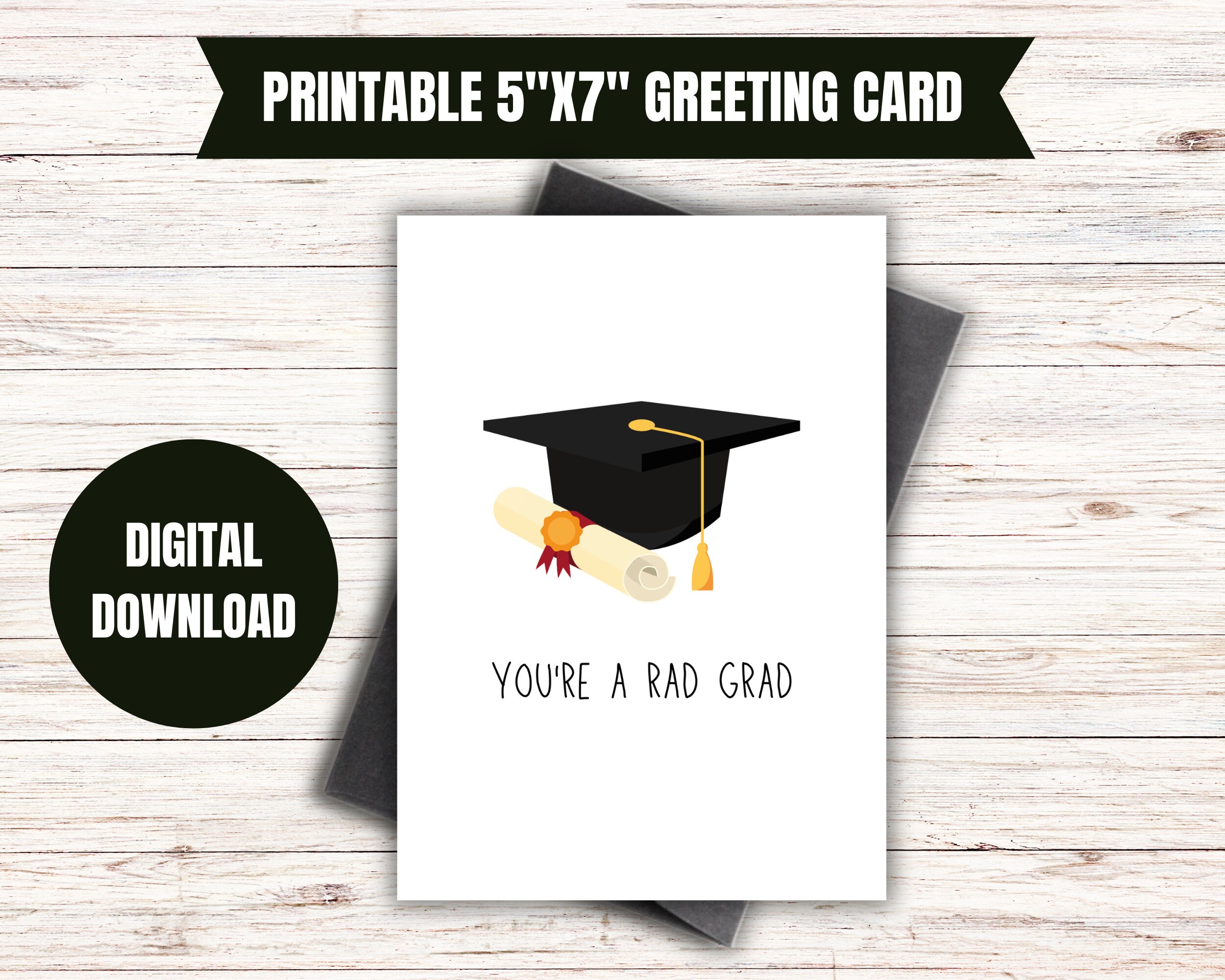 Printable Graduation Card Grad Card Funny Digital Graduation - Etsy