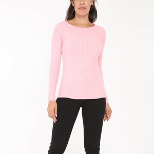 Cashmere sweater collar V Size 3644 Women NEUF ETIQUETTE Under packaging