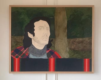 Rolf Pettersson Original Oil Painting: 1975 Swedish Forest Landscape, Mid-Century Scandinavian Art