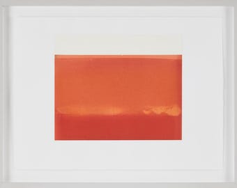 Hakan Berg Pigment Print, Abstract Red Geometric Modernist Wall Art (1990s)