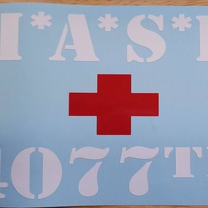 Mash 4077th vinyl decal m*a*s*h 4077