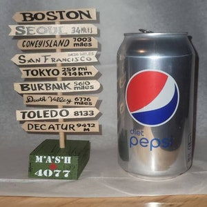 Mash 4077th miniature sign post mash 4077  desk size decor