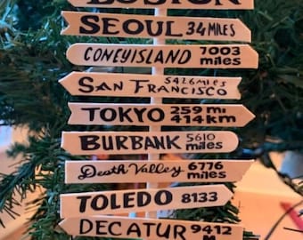 Mash 4077 sign post Christmas ornament