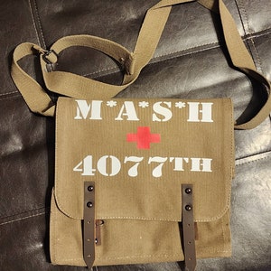 Mash 4077 army messenger bag custom mash bag very unique