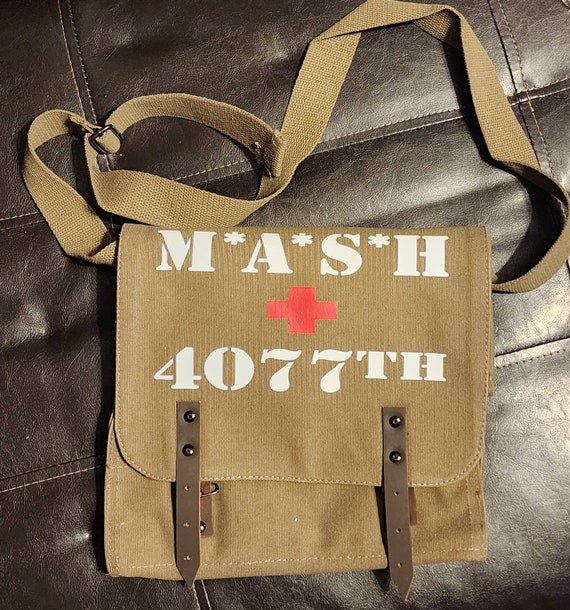 Mash 4077 Army Messenger Bag Custom Mash Bag Very Unique 