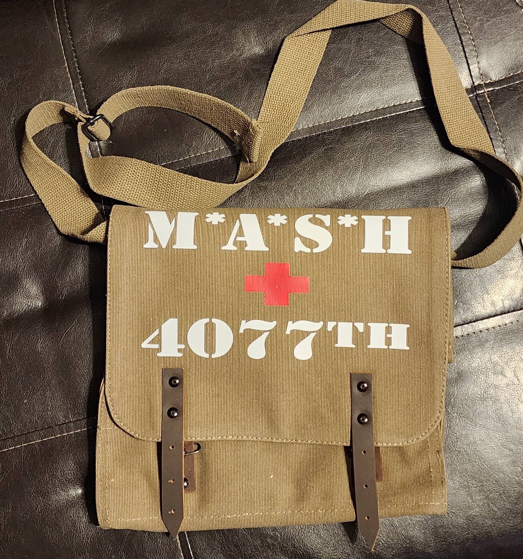 MASH 4077 Canvas Messenger Bag, Military Style - Etsy
