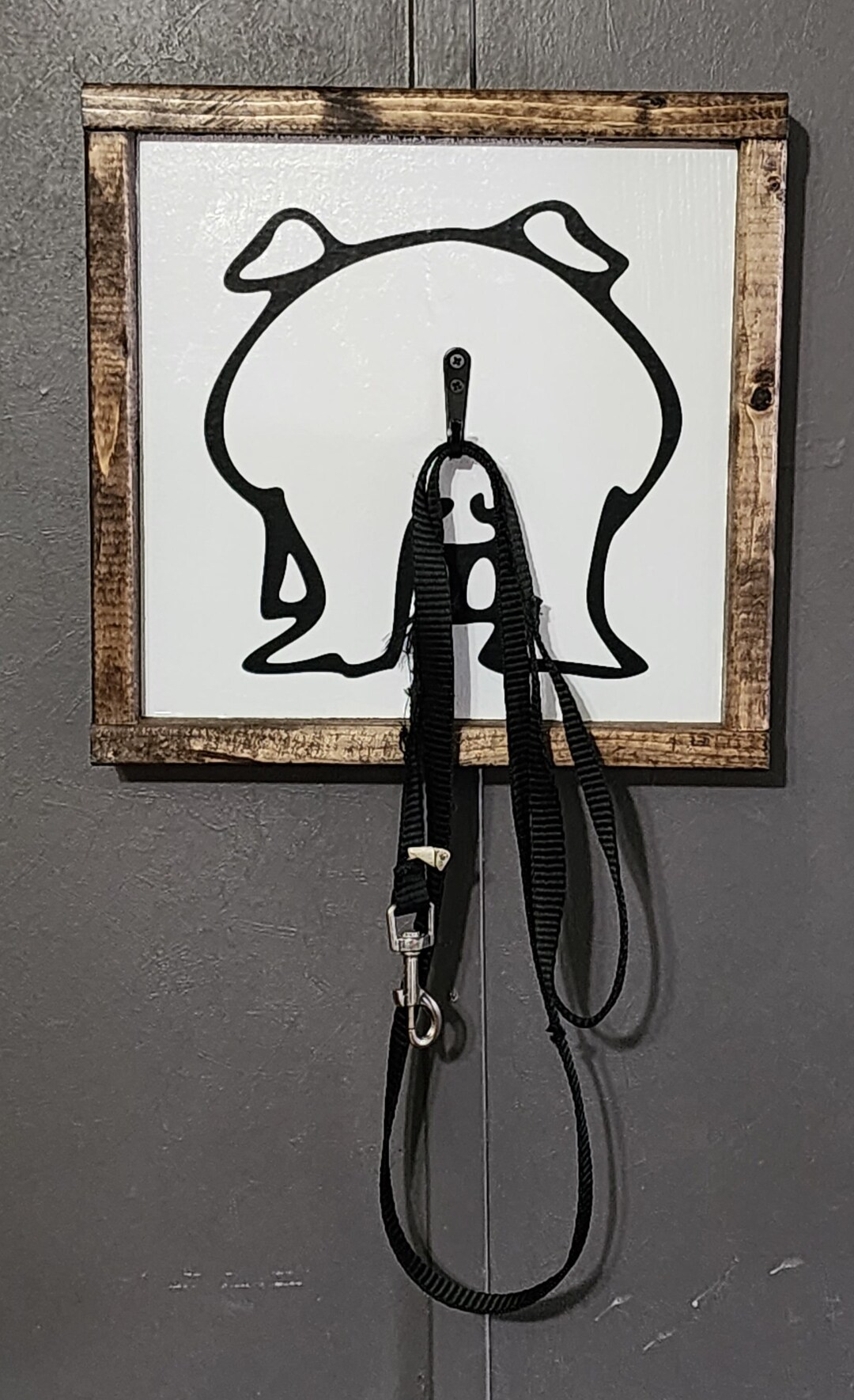 Potbelly Pig Mini Pig Leash Harness Holder Sign Farm Farmhouse Pet Pig