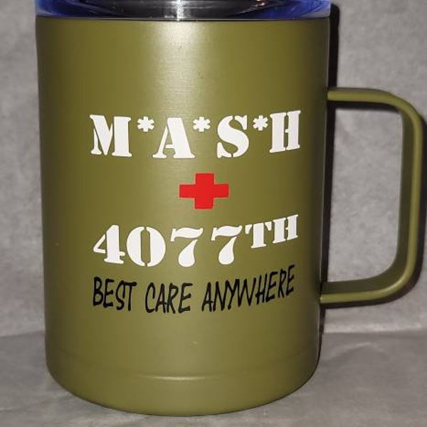 Mash 4077 12 ounce insulated coffee cup swamp decor signpost