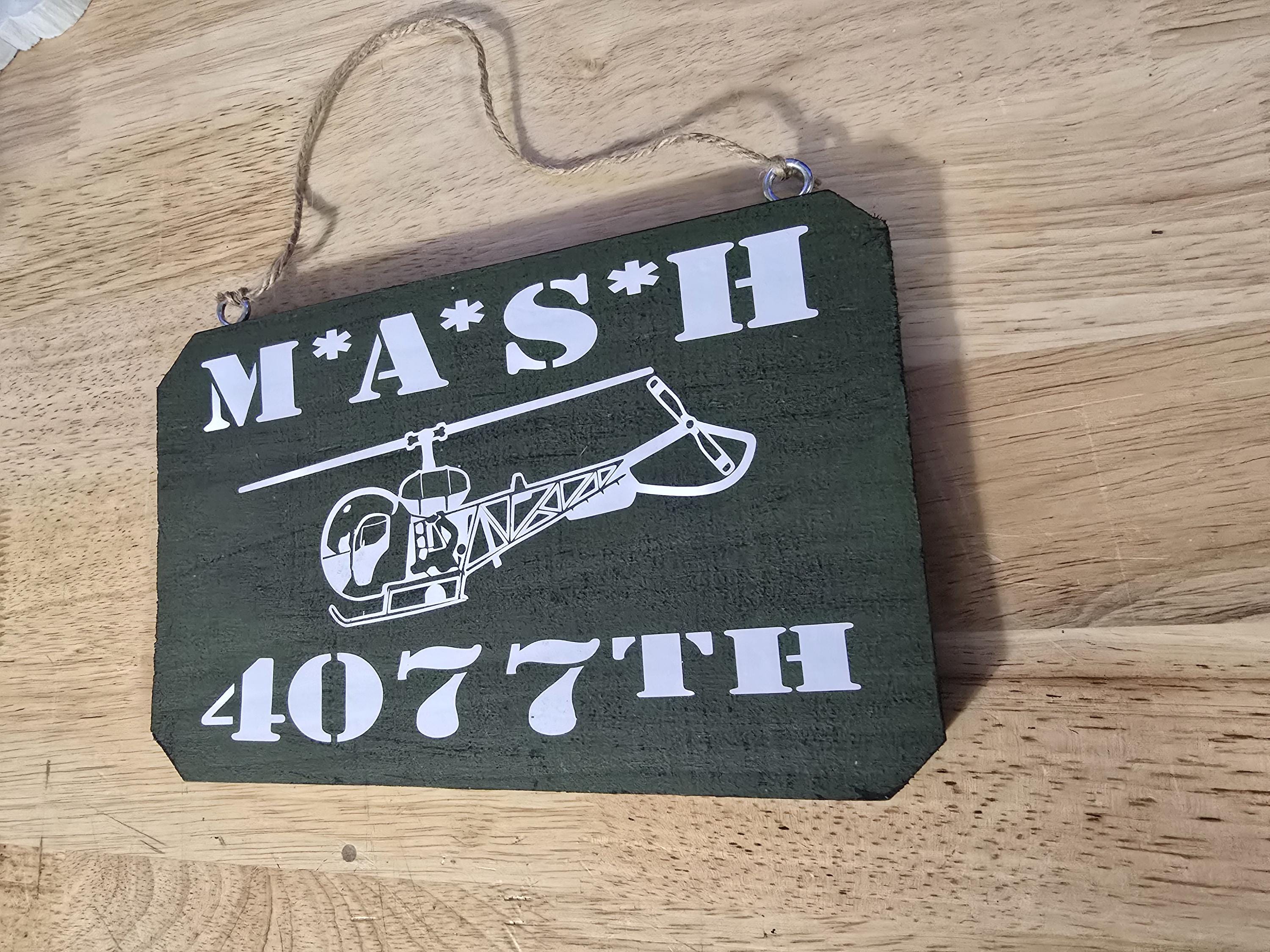 MASH 4077th Sign, Medical Helicopter Decor (9x6) - Etsy