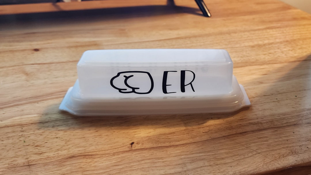 Butter Dish Funny Gag Gift Spread Me Butter Dish Etsy