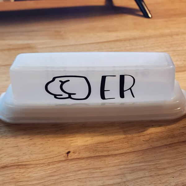 Funny Butter Dish Etsy