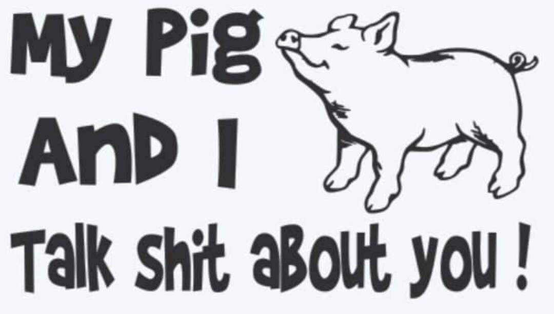 Potbelly Pig Cute Mini Pig Sign Farm Farmhouse Pet Pig Gifts, Pigs
