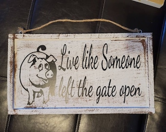 Potbelly Pig Gifts Best Pig Ever Engraved Natural Wood Frame 
