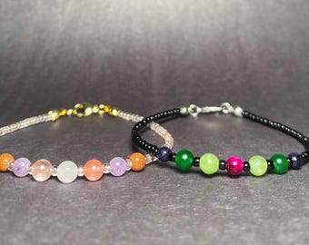 Pulsera de piedras preciosas malvadas