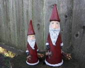 Handmade Classic Santa Claus - Traditional Santa - Folk Art Santa - Teddy Bear Rustic Christmas
