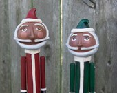 Handmade Whimsical Santa - Folk Art Santa - Classic Santa - Primitive Santa - Farmhouse Christmas - Ethnic