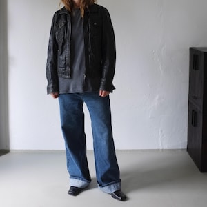Veste courte en cuir noire | Femmes | Pré-aimé