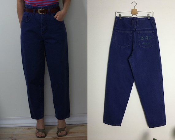 90s high waist jeans violet blue vintage MOM