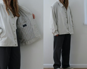 Oversized White Summer Jacket Vintage