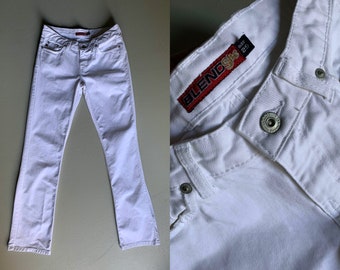 90s White Jeans 29/Low Rise/Flare