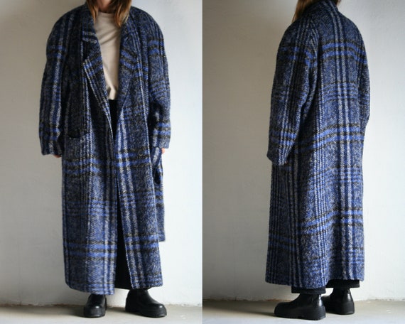 Oversized Maxi Coat Wool/Double-Breasted/Wool Chec