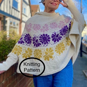 Oversized poncho sweater 2025