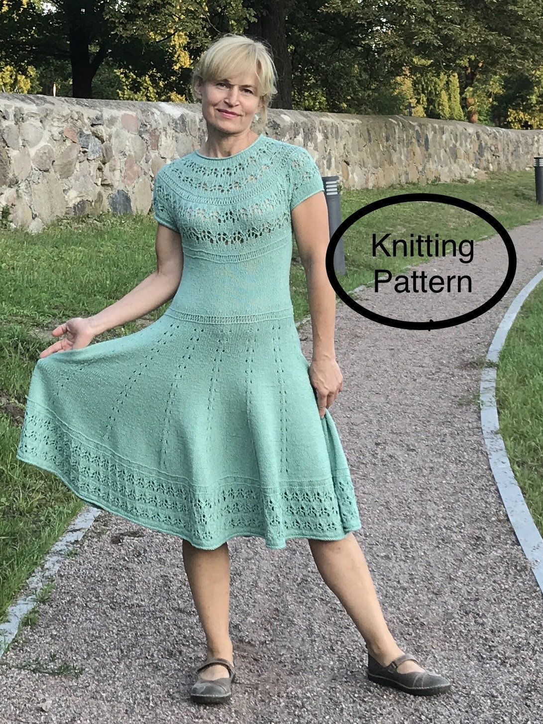 knit house dress Knit Ruffled Child of God Dress main image 0