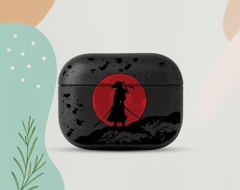 Samurai AirPods 4 Eco Leather Case, Ronin AirPods Cover, Japanese Warrior AirPods Case