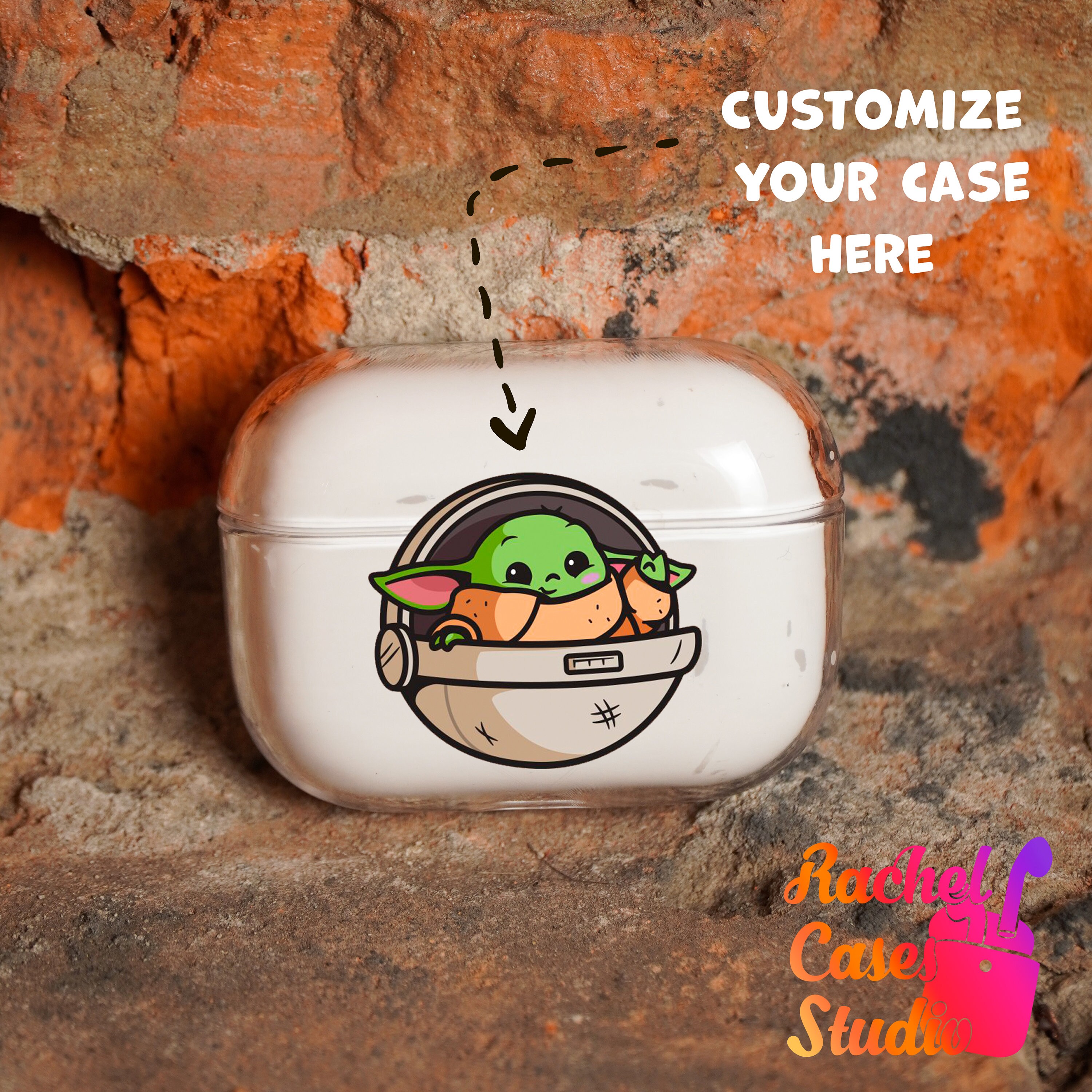Yoda AirPods Pro case Baby Yoda AirPods 1/2 case clear cover Etsy