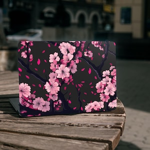 Funda con diseño de flor de cerezo para MacBook Air de 13 pulgadas (A2337, M1 y M2), funda rígida con diseño de árbol de cerezo para MacBook Pro de 13 pulgadas (M3 y M4) (A2251), funda con diseño floral japonés para MacBook de 15 pulgadas (16,2 pulgadas) (A2485)