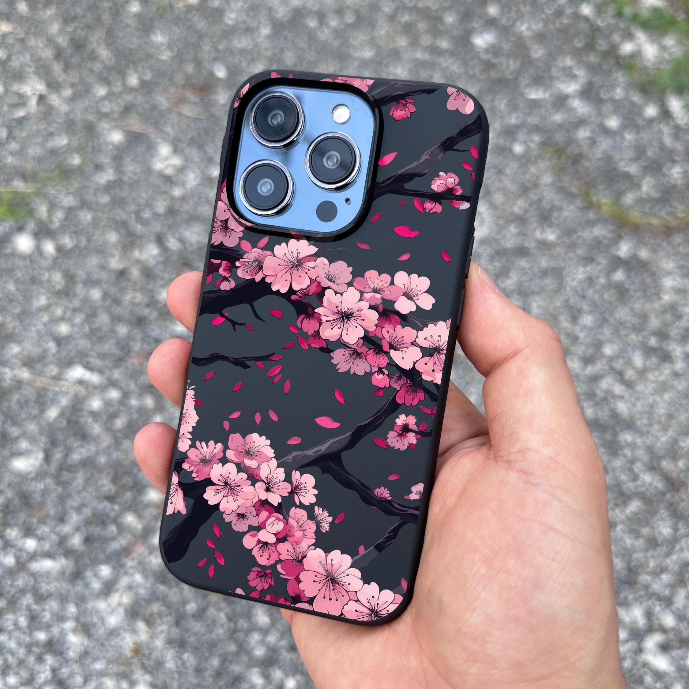 Cherry Blossom iPhone 17 Pro Max Case, Floral Sakura Phone Cover
